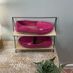 Pink Fuchsia Driving Moccasins